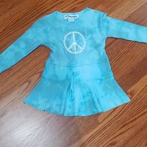 Toddler girls tye dye dress, 24 months